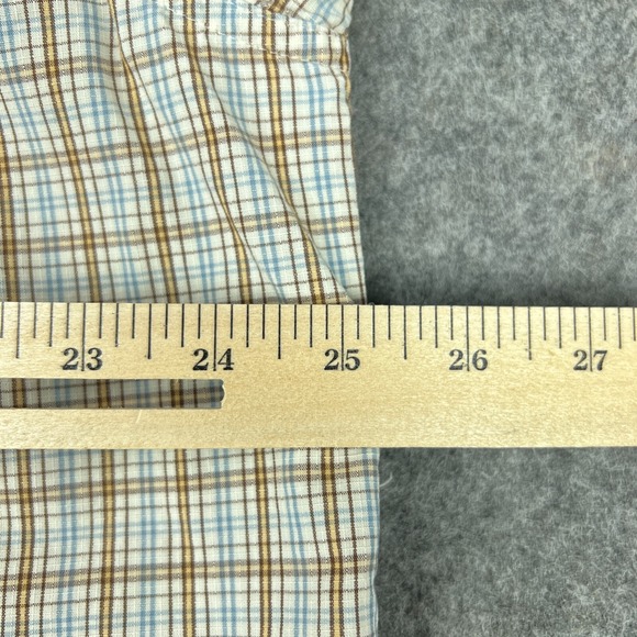 LL Bean Shirt Mens Large Brown Check Long Sleeve Button Up Cotton Outdoors Work - Picture 10 of 13